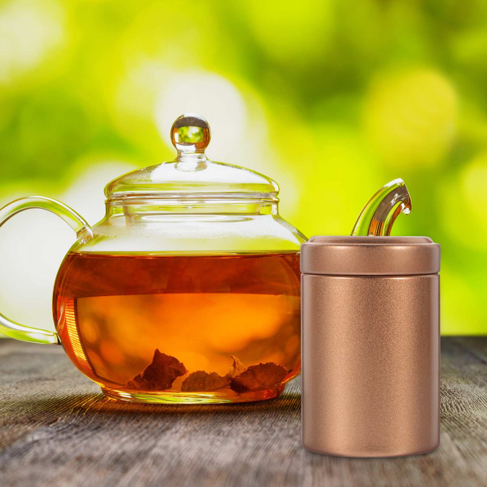 Coffee Tea Canister Set - Metal Tea Canister Set 2 Pack