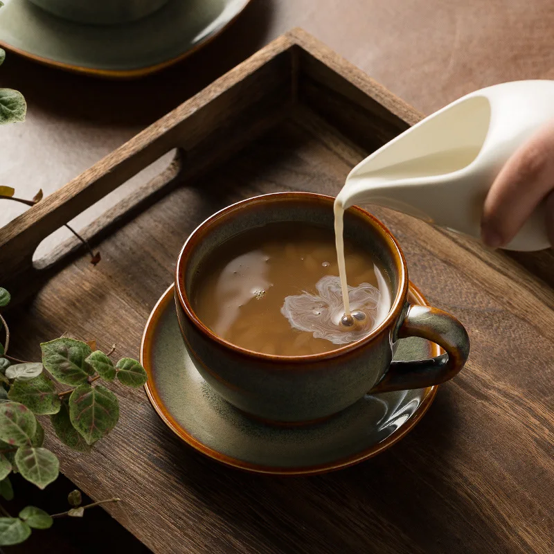 1PC 300ml Retro Ceramic Coffee - Coffee Tea Gardens ulasan dan harga