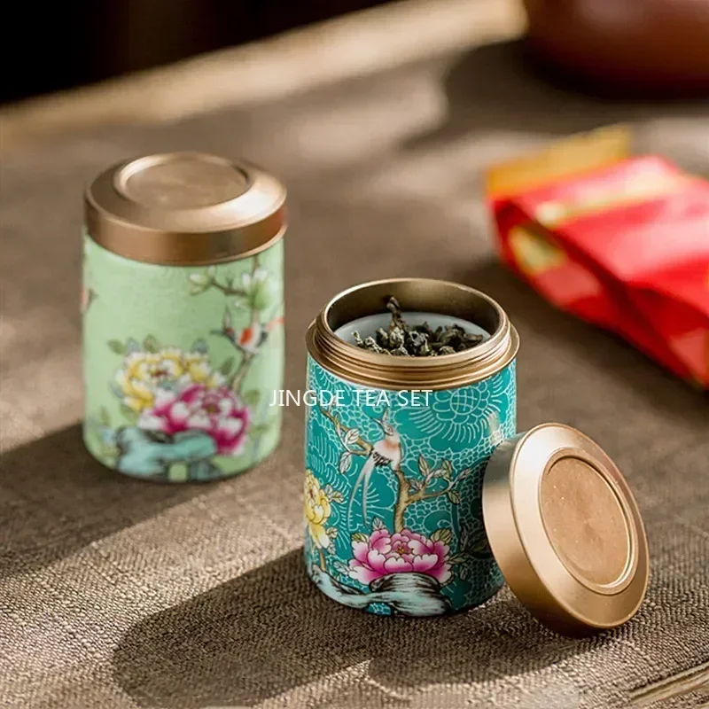 Boutique Ceramic Tea Tins Hous - Coffee Tea Spices ulasan dan harga