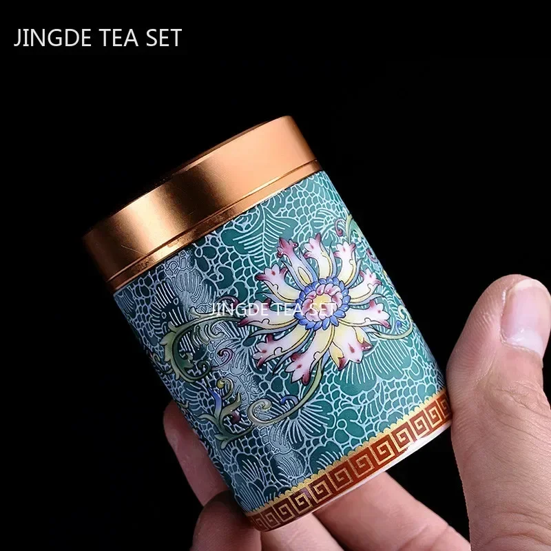 Boutique Ceramic Tea Tins Hous - Coffee Tea Spices ulasan dan harga