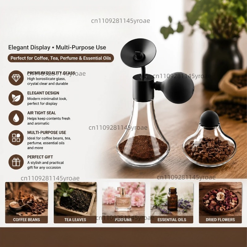 Glass Aroma Sample Bottle Coff - Coffee Tea & Company ulasan dan harga