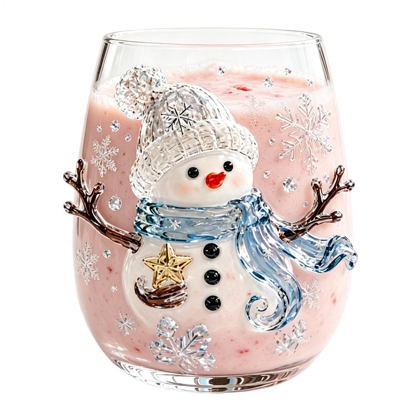350ml 3D P attern Christmas Gl - Coffee Tea Festival ulasan dan harga