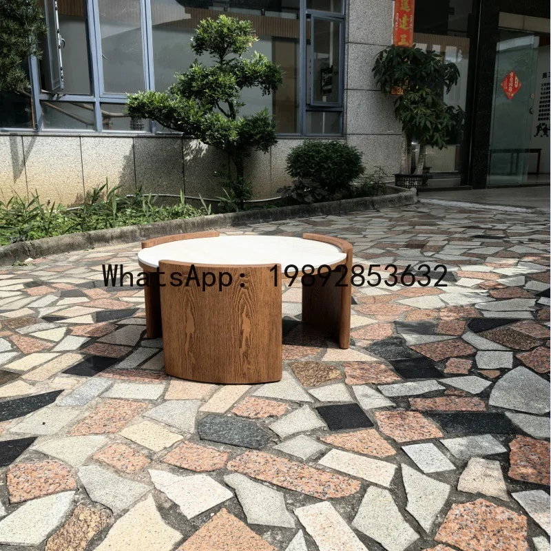 H5.20 solid wood coffee table  - Coffee & Tea Ken'S House ulasan dan harga