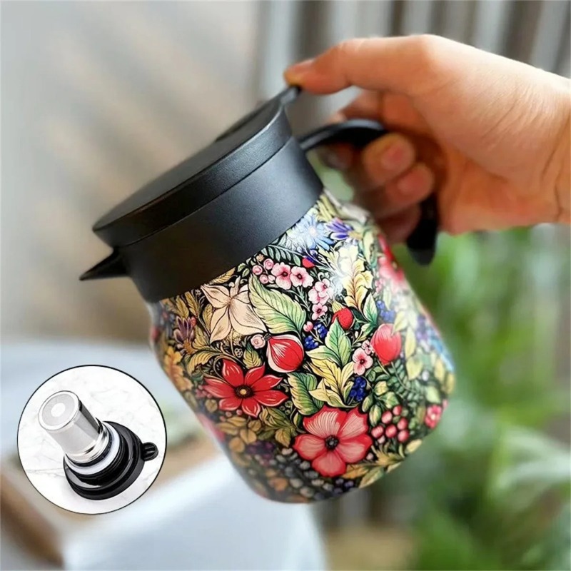 800ml Coffee Pot with Tea Infu - Coffee Tea Infuser ulasan dan harga