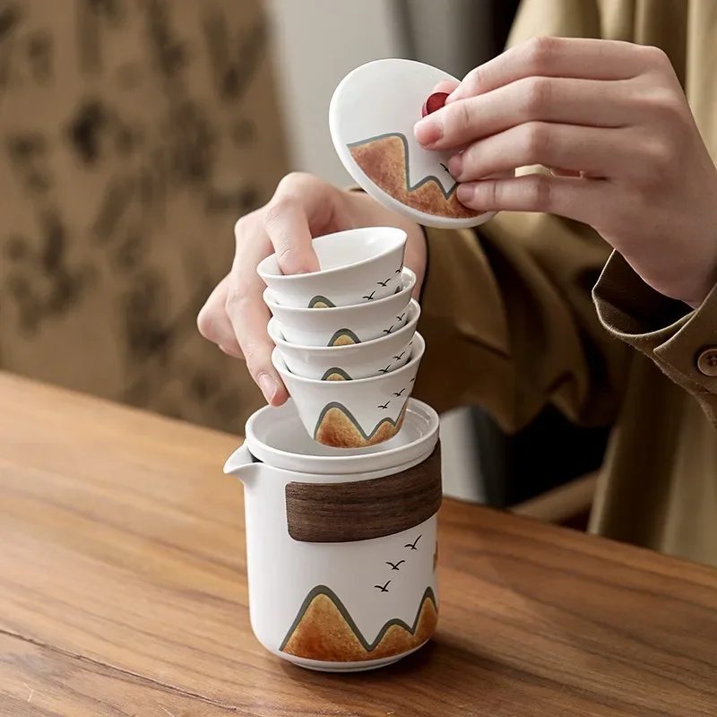 Gift Box,Chinese Style Ceramic - Coffee Tea Canister Set ulasan dan harga
