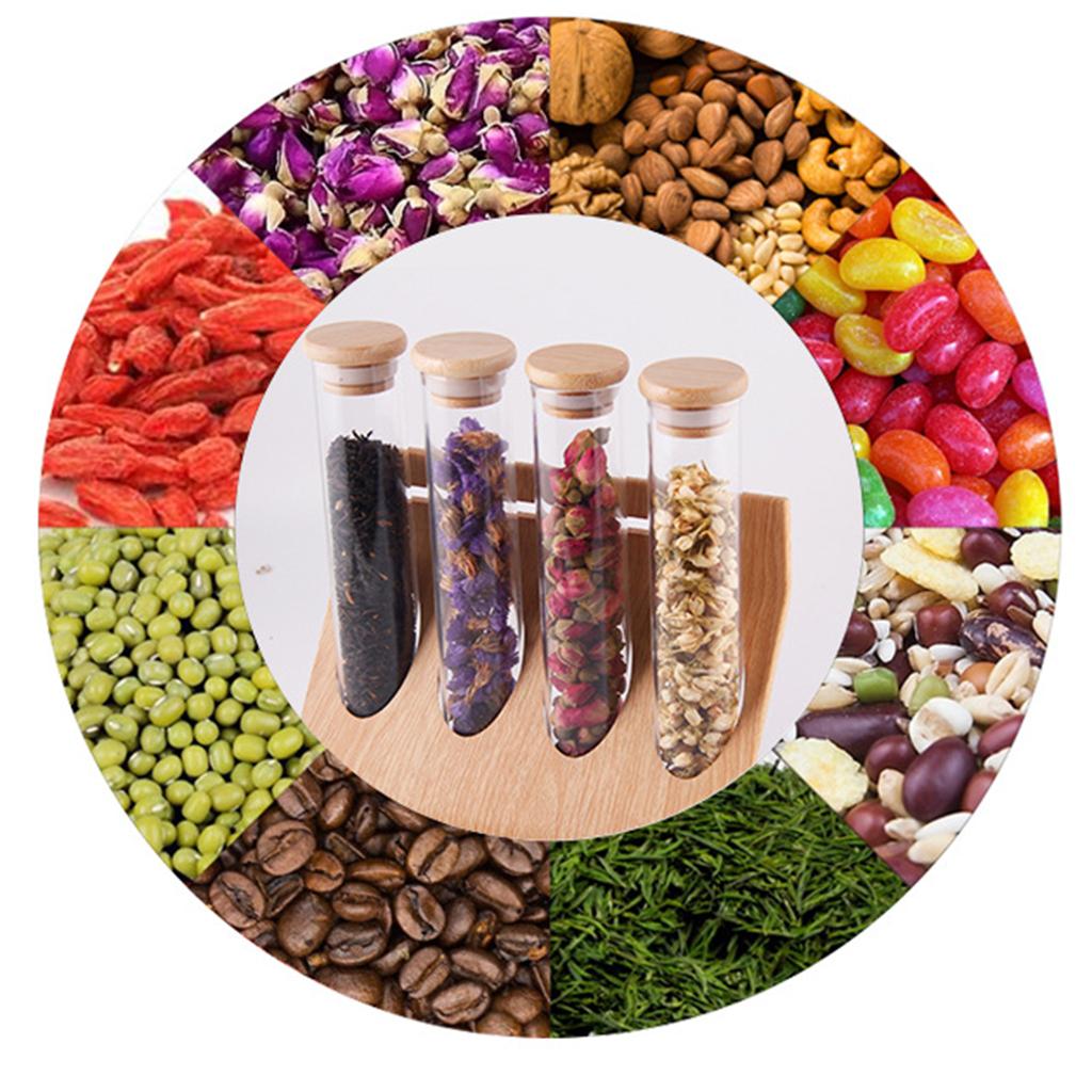 Glass Tube Storage Rack Visibl - Coffee Tea & Company ulasan dan harga