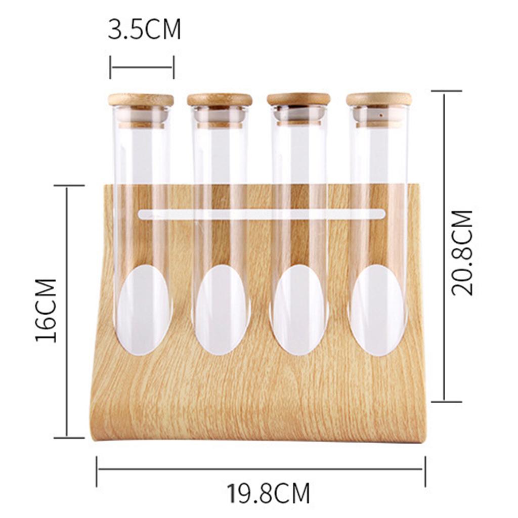 Glass Tube Storage Rack Visibl - Coffee Tea & Company ulasan dan harga