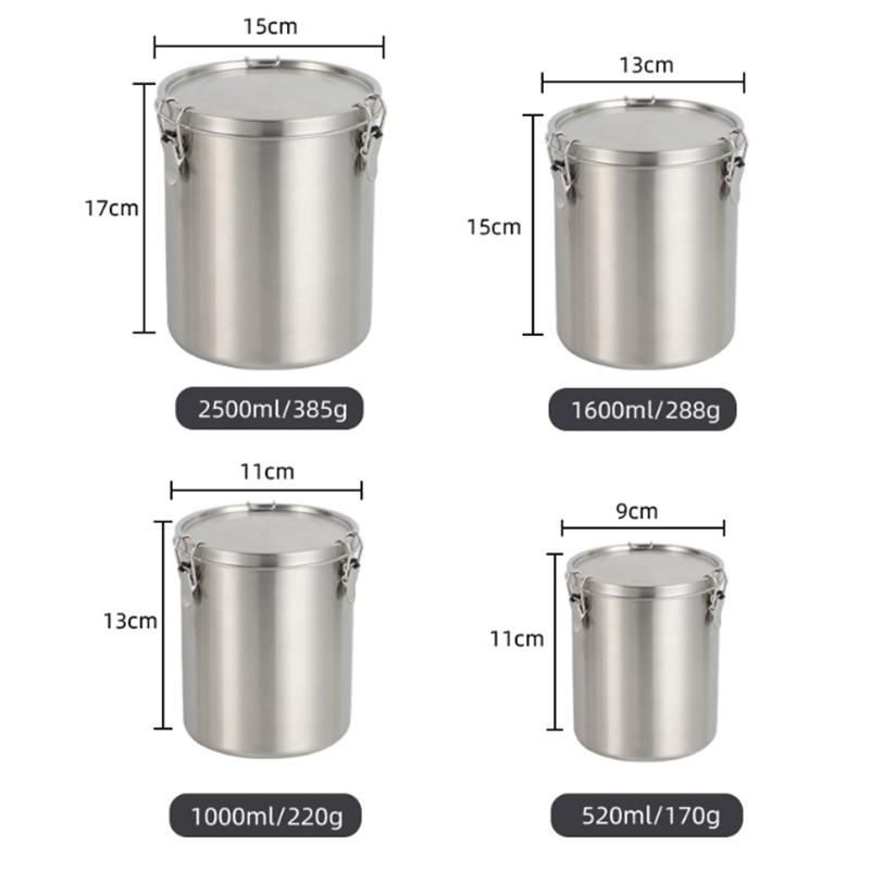 Airtight Stainless Steel Coffe - Coffee Tea Canister Set ulasan dan harga