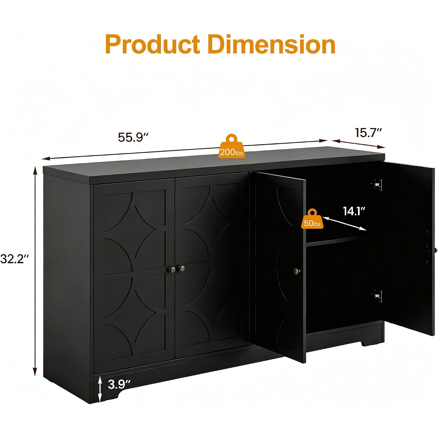 Sideboard Buffet Cabinet with  - Coffee & Tea Ken'S House ulasan dan harga
