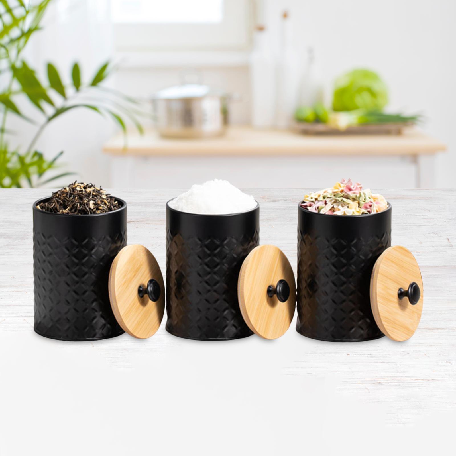 3x Tea Coffee Sugar Container  - Coffee Tea Canister Set ulasan dan harga