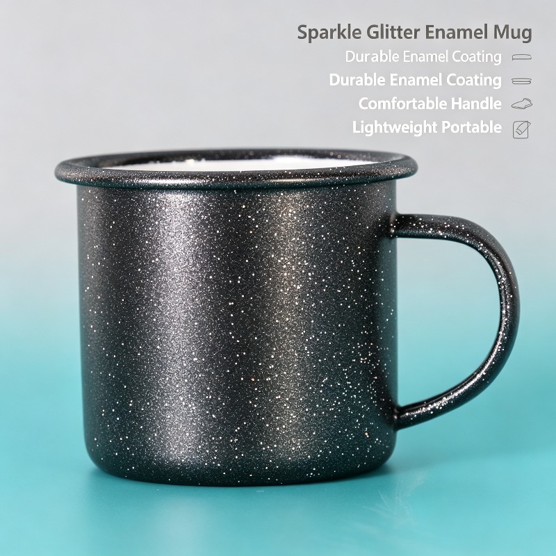 Vintage Enamel Mug with Star‑D - Coffee Tea Equipment ulasan dan harga