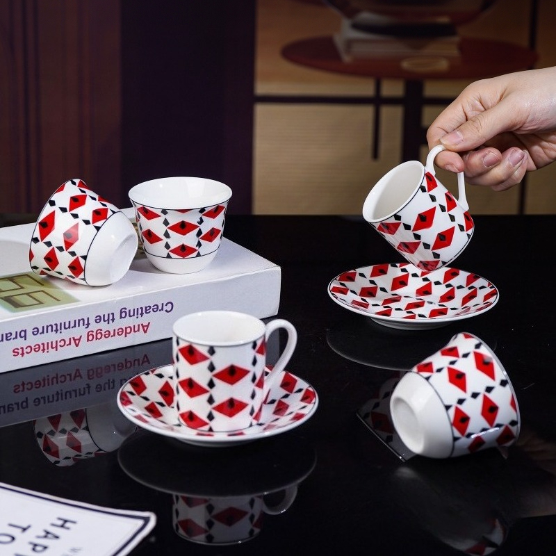 Red Exquisite Light Luxury Cer - Coffee Tea Festival ulasan dan harga