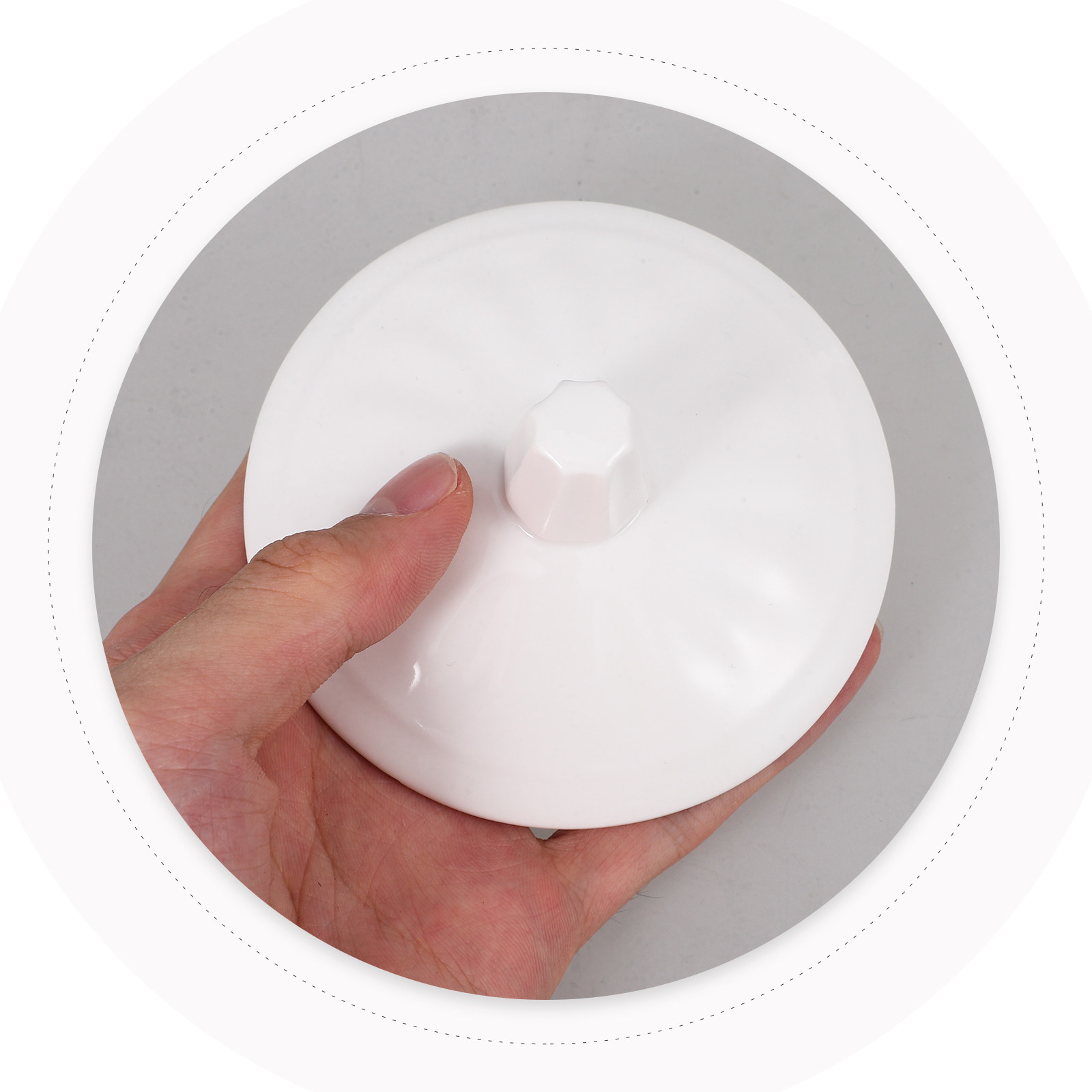 White Porcelain Mug Lid Replac - Coffee Tea Replacement ulasan dan harga