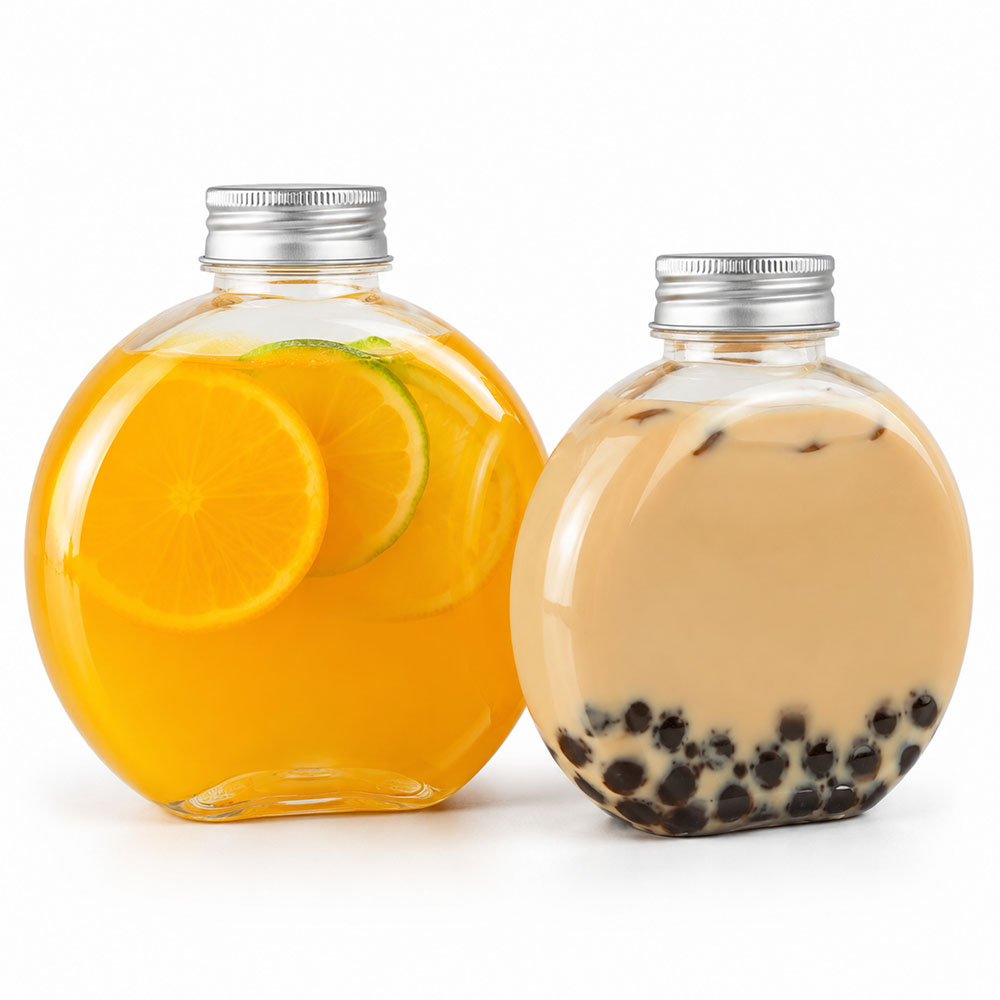 1Pc 300/500ML Cute Flat Round  - Coffee Tea Equipment ulasan dan harga