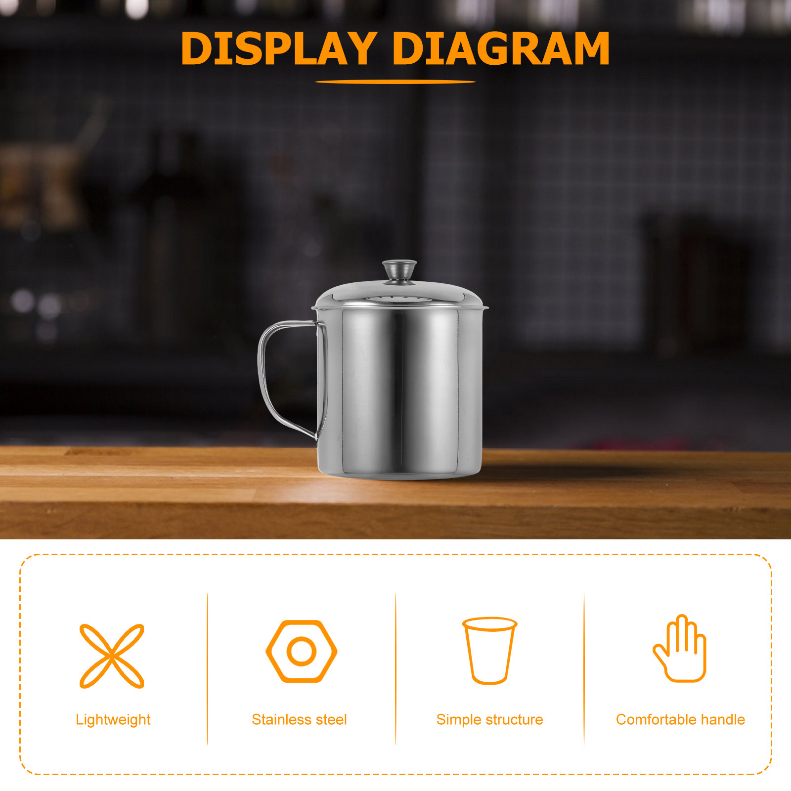 Stainless Steel Cup With Lid R - Coffee Tea & Company ulasan dan harga