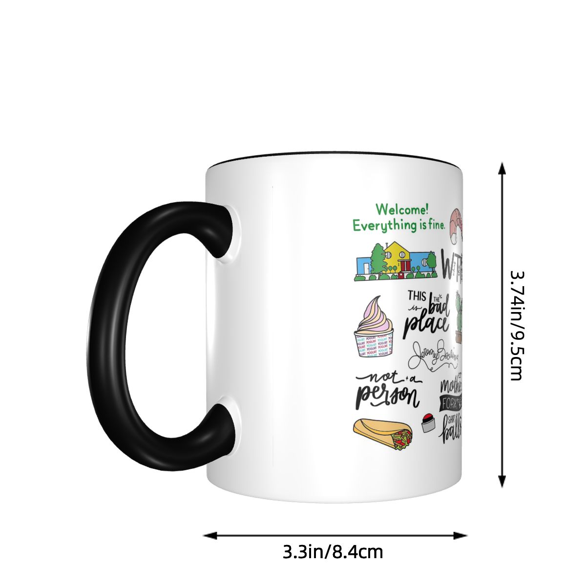 The Good Place TV Show Art Mug - Good Coffee Tea ulasan dan harga