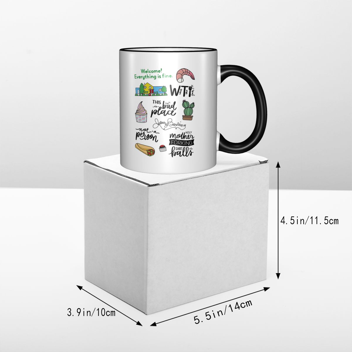 The Good Place TV Show Art Mug - Good Coffee Tea ulasan dan harga