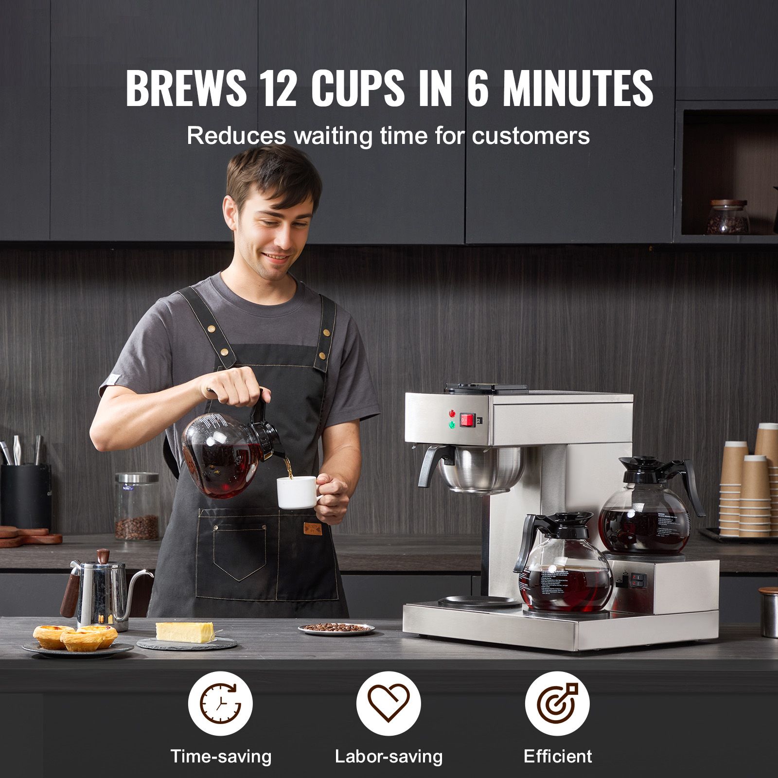 12 Cups Commercial Drip Coffee - Coffee & Tea Ken'S House ulasan dan harga