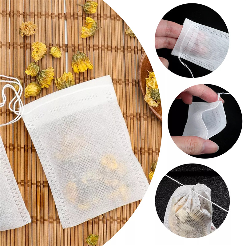 100PCS Non-woven Tea Bags Disp - Coffee Tea Spices ulasan dan harga