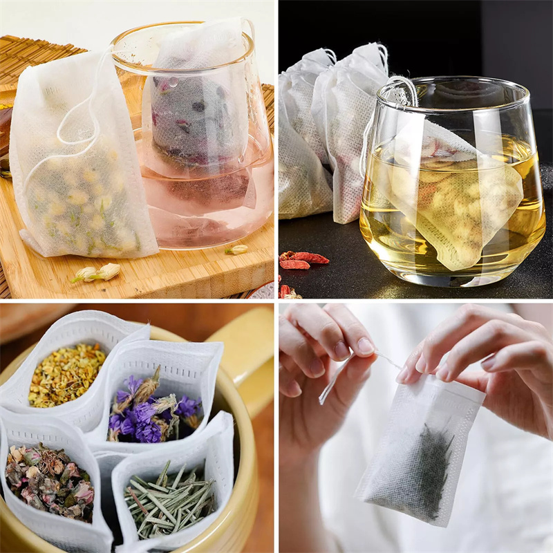 100PCS Non-woven Tea Bags Disp - Coffee Tea Spices ulasan dan harga