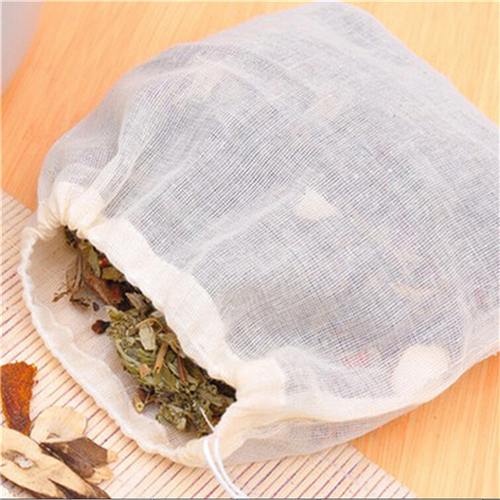1pc/10Pcs Cotton Tea Bags Musl - Coffee Tea Spices ulasan dan harga