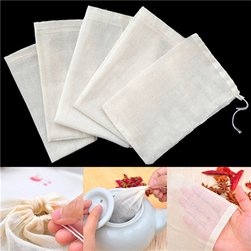1pc/10Pcs Cotton Tea Bags Musl - Coffee Tea Spices ulasan dan harga
