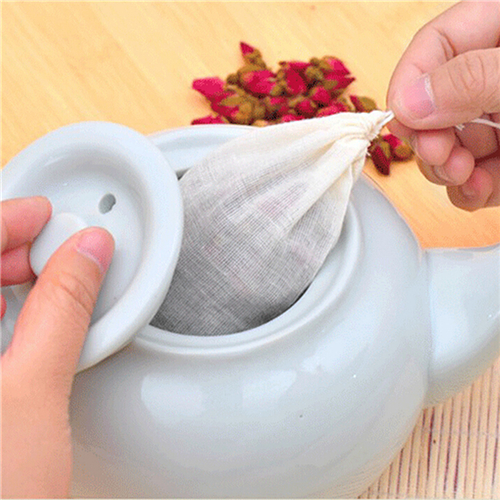 1pc/10Pcs Cotton Tea Bags Musl - Coffee Tea Spices ulasan dan harga