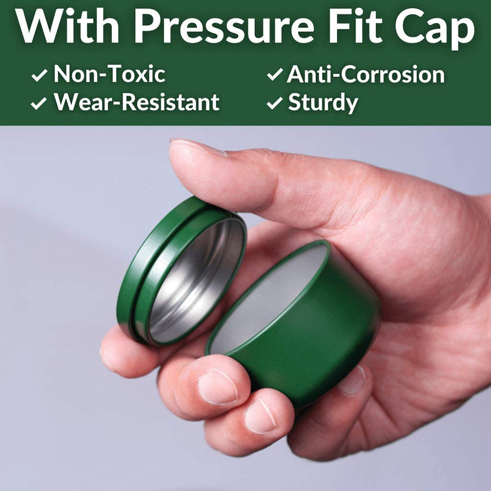Tea Can with Airtight Lids Tin - Coffee Tea Spices ulasan dan harga