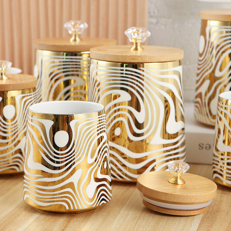 Set of 7 Color Glazed Ceramic  - Coffee Tea Canister Set ulasan dan harga