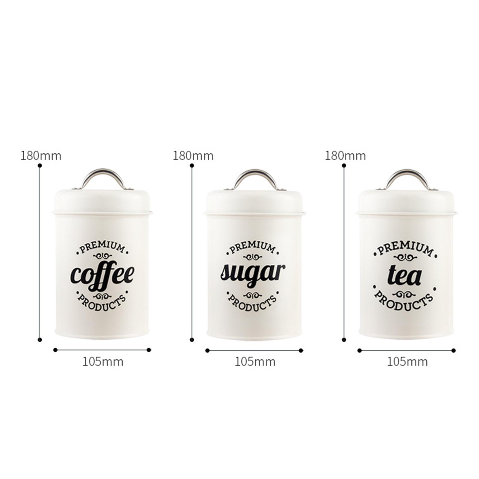 Metal Kitchen Canister Set Cof - Coffee Tea Canister Set ulasan dan harga