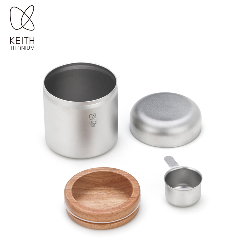 KEITH Pure Titanium Coffee Can - Coffee Tea Canister Set ulasan dan harga