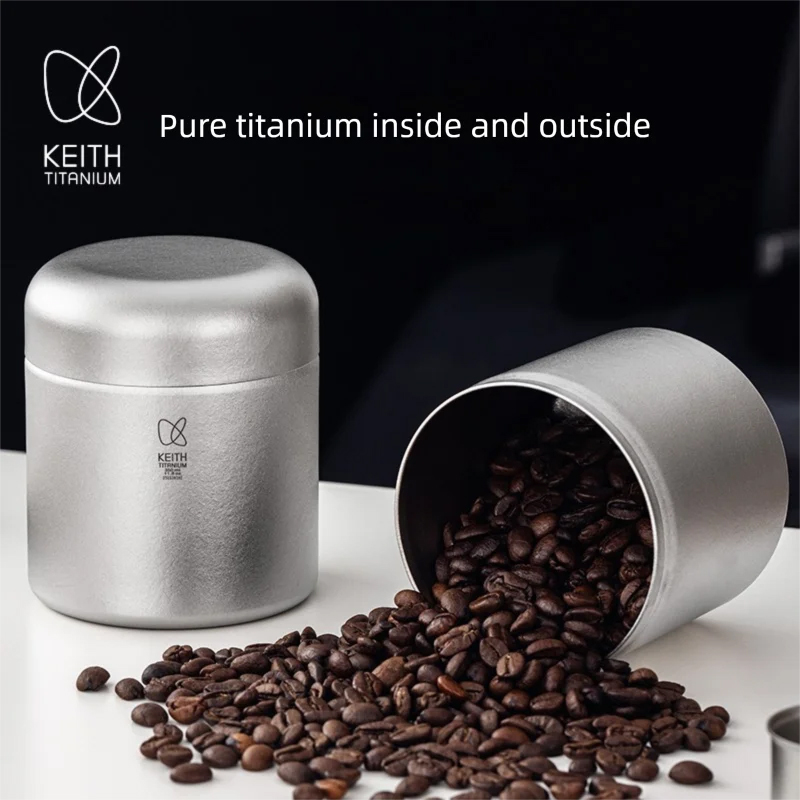 KEITH Pure Titanium Coffee Can - Coffee Tea Canister Set ulasan dan harga