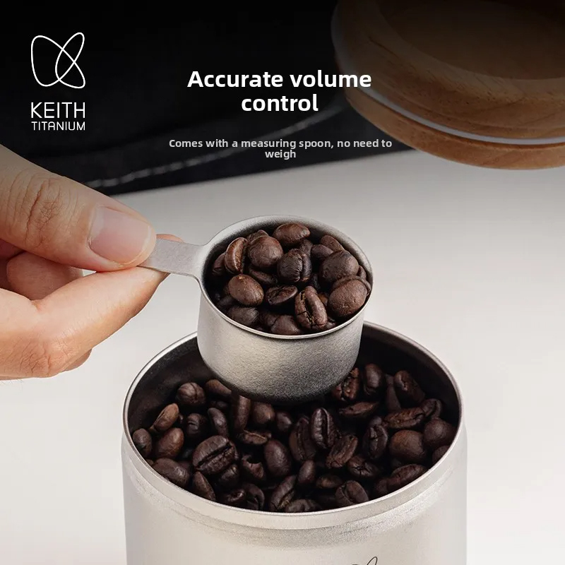 KEITH Pure Titanium Coffee Can - Coffee Tea Canister Set ulasan dan harga