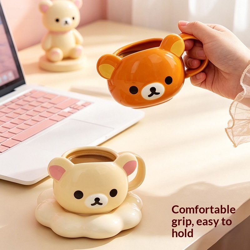 New Rilakkuma Ceramic Mug Cart - Coffee Y Tea ulasan dan harga