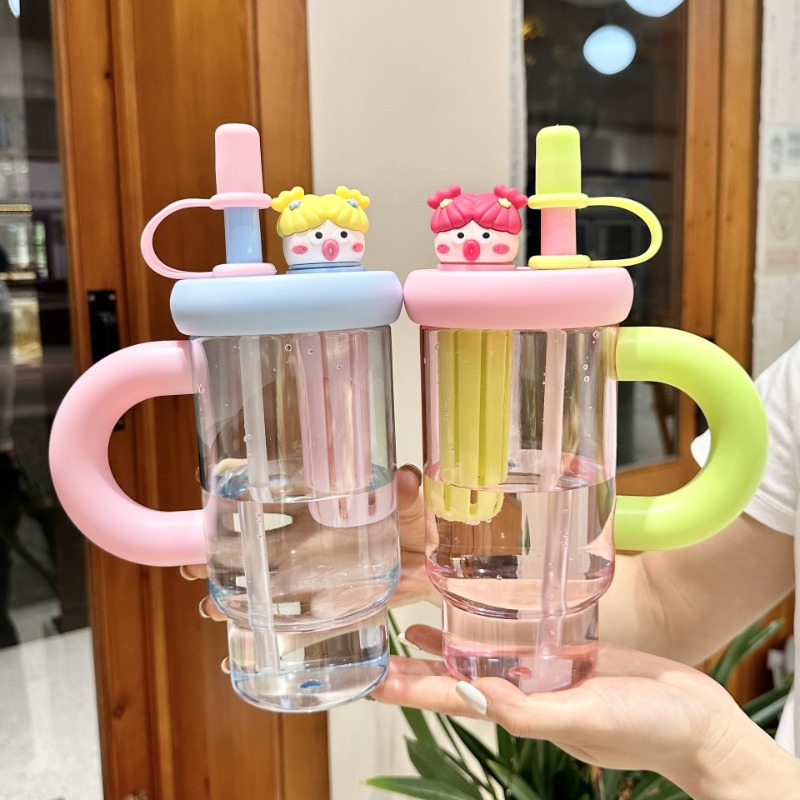 Portable Straw Water Bottle Cu - Coffee Tea Equipment ulasan dan harga
