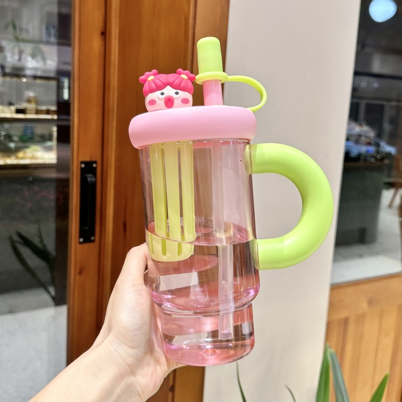 Portable Straw Water Bottle Cu - Coffee Tea Equipment ulasan dan harga